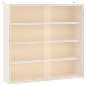 vidaXL Vitrine de collection en bois avec portes 40x8,5x37cm