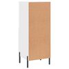 vidaXL Buffet Blanc brillant 34,5x34x90 cm Bois d'ing&eacute;nierie