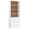 vidaXL Biblioth&egrave;que tiroirs ALTA blanc 77x35x186,5cm bois massif pin