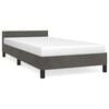 vidaXL Cadre de lit sans matelas gris fonc&eacute; 90x190 cm velours