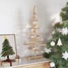 vidaXL Arbre de Noël en bois pour décoration 90 cm bois massif de pin