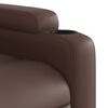 vidaXL Fauteuil inclinable de massage électrique marron similicuir