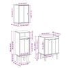 vidaXL Ensemble de meubles salle de bain 3 pcs OTTA bois de pin massif