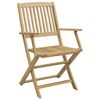 vidaXL Chaises de jardin pliantes lot de 8 54x61x88 cm bois d'acacia