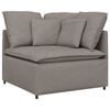 vidaXL Module central de canap&eacute; modulable avec coussins gris clair 100 cm