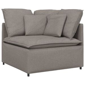 vidaXL Module central de canap&eacute; modulable avec coussins gris clair 100 cm