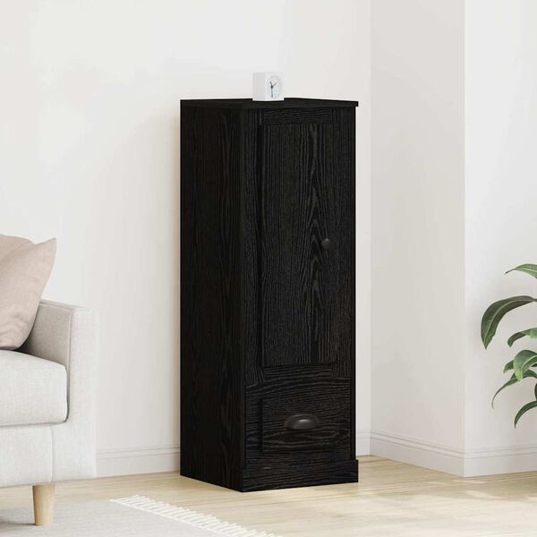vidaXL Haut Armoire Ch&ecirc;ne noir 36 x 35,5 x 103,5 cm Bois d'ing&eacute;nierie