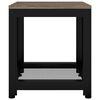 vidaXL Table d'appoint Gris et noir 40x40x45 cm MDF et fer