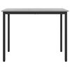 vidaXL table Gris Sonoma 100 x 50 x 76,5 cm Bois d'ing&eacute;nierie et acier