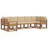 vidaXL Ensemble de canap&eacute;s d'ext&eacute;rieur 7 pcs Naturel et Beige