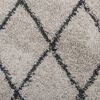 vidaXL Tapis shaggy &agrave; poils longs moderne beige anthracite 300x400 cm