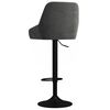vidaXL Tabourets de bar lot de 2 gris fonc&eacute; velours