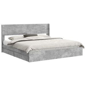 vidaXL Cadre de lit avec rangement et t&ecirc;te de lit 3 pcs