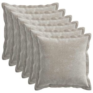 vidaXL Housse de coussin 6 pcs HOUTEN Gris clair 45 x 45 cm