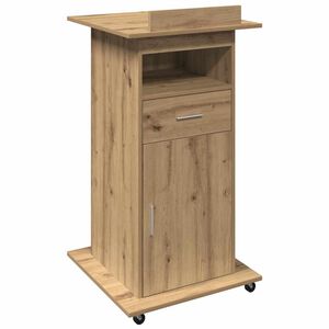 vidaXL Podium Ch&ecirc;ne artisanal Bois d'ing&eacute;nierie 55 x 55 x 107 cm
