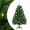 vidaXL Sapin de No&euml;l artificiel 150 cm 150 LED Blanc chaud Vert