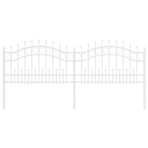 vidaXL Cl&ocirc;ture de jardin KAMPEN 240 x 118 cm Acier peint par poudre
