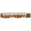 vidaXL Ensemble de canap&eacute;s d'ext&eacute;rieur 9 pc Naturel