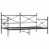 vidaXL Lit de jour sans matelas noir 100x190 cm acier