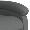 vidaXL Fauteuil inclinable de massage &eacute;lectrique gris fonc&eacute; tissu
