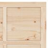 vidaXL Porte coulissante Marron 100 x 208 cm Bois de pin massif