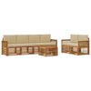 vidaXL Ensemble de canap&eacute;s d'ext&eacute;rieur 7 pc Naturel et Beige