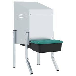 vidaXL Nichoir &agrave; poules1 compartiment avec pieds en acier galvanis&eacute;