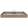 vidaXL Lit de Rangement avec matelas Cappuccino 160 x 200 cm Faux cuir