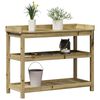 vidaXL Table de rempotage avec étagères 108x45x86,5 cm bois massif pin