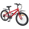 vidaXL V&eacute;lo pour Enfants 24 Pouces 6-Speed pour les 8-12 ans Rouge