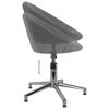 vidaXL Chaises pivotantes &agrave; manger lot de 2 gris fonc&eacute; tissu