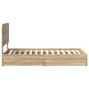 vidaXL Lit de Rangement Ch&ecirc;ne Sonoma 75 x 190 cm Bois d'ing&eacute;nierie