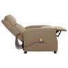 vidaXL Fauteuil de massage Cappuccino Similicuir