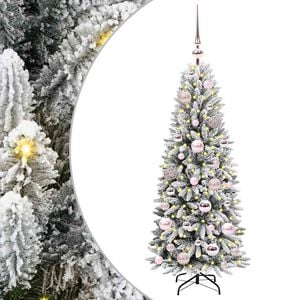 vidaXL Sapin de No&euml;l artificiel avec 150 LED Blanc 53 x 53 x 120 cm