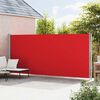 vidaXL Auvent lat&eacute;ral r&eacute;tractable de patio 200x600 cm Rouge