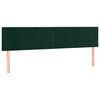 vidaXL Têtes de lit 2 pcs Vert foncé 90x5x78/88 cm Velours