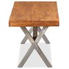 vidaXL Table basse Bois massif avec finition miel 100x50x50 cm
