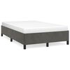 vidaXL Cadre de lit sans matelas gris fonc&eacute; 120x200 cm velours