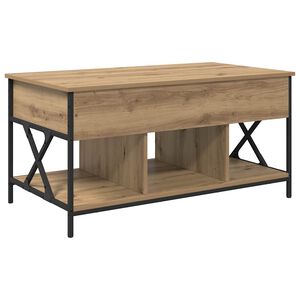 vidaXL Table basse Ch&ecirc;ne artisanal 100 x 55 x 48,5 cm