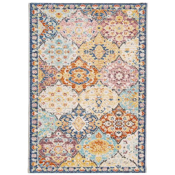vidaXL Tapis ARBIZU int&eacute;rieur ext&eacute;rieur design vintage 160x230 cm