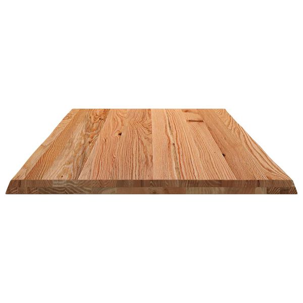 vidaXL Dessus de table marron clair bois ch&ecirc;ne massif rectangulaire