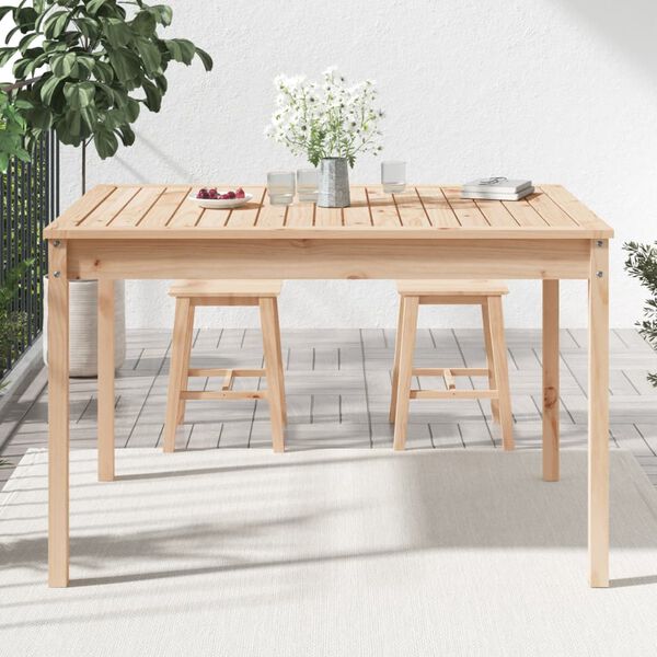 vidaXL Table de jardin 121x82,5x76 cm bois massif de pin