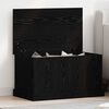 vidaXL Bo&icirc;te de Rangement Ch&ecirc;ne noir 70 x 40 x 28 cm Bois d'ing&eacute;nierie