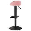 vidaXL Tabourets de bar lot de 2 rose velours