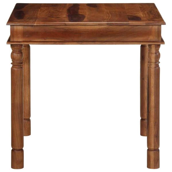 vidaXL Table &agrave; manger 80x80x77 cm bois d'acacia solide