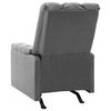 vidaXL Fauteuil inclinable Gris clair Tissu