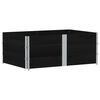 vidaXL Jardini&egrave;re noir 150x100 cm bois massif de pin