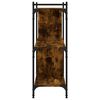 vidaXL Bibliothèque 3 niveaux chêne fumé 76x32x88 cm bois d'ingénierie