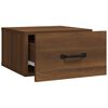 vidaXL Tables de chevet murales 2 pcs Chêne marron 35x35x20 cm