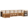 vidaXL Ensemble de canap&eacute;s d'ext&eacute;rieur 6 pc Naturel